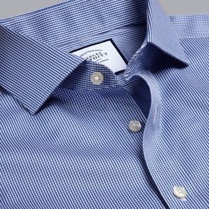 Charles Tyrwhyitt Spread Collar Non-Iron Puppytooth Shirt